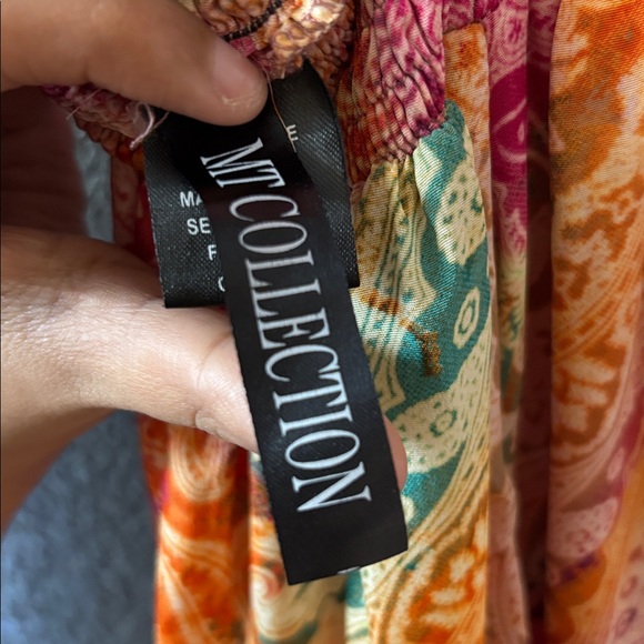 Elegant Pink Floral Maxi Dress - Picture 6 of 6